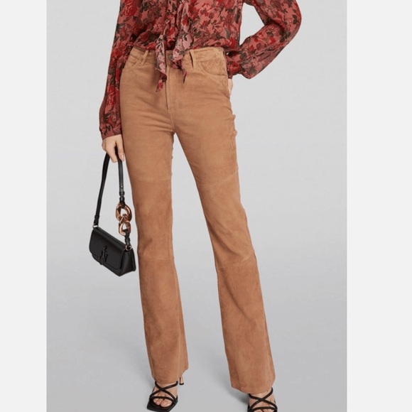 NWT PAIGE HIGH WAISTED SUEDE LAUREL CANYON JEANS - Picture 3 of 4